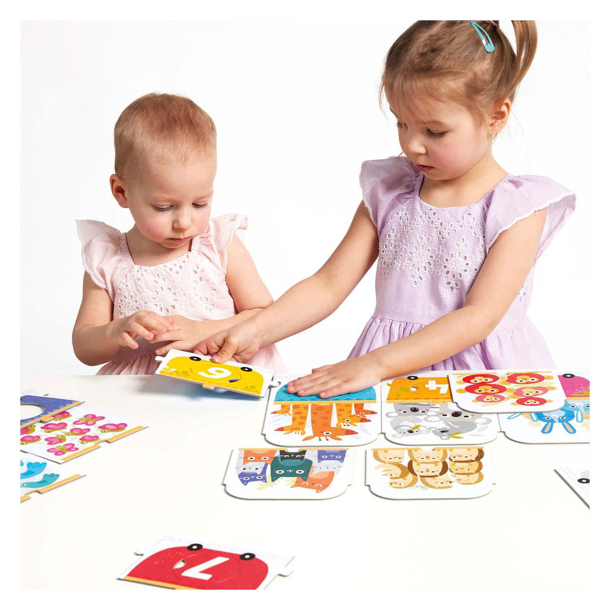 Panda banane - réalisez le puzzle train à numéros correspondant - 30 pcs.