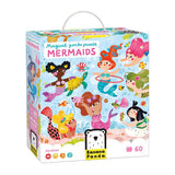 Panda banane - puzzle géant magique sirènes - 60 pcs.