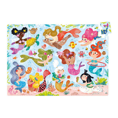 Panda banane - puzzle géant magique sirènes - 60 pcs.