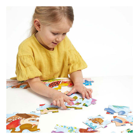 Panda banane - puzzle géant magique sirènes - 60 pcs.