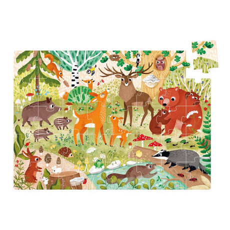Panda banane - puzzle géant sauvage animaux de la forêt - 40 pcs.