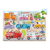 Panda banane - puzzle moto jumbo voitures - 40 pcs.