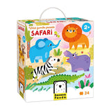 Panda banane - safari puzzle géant sauvage - 24 pcs.
