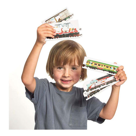 Jouets de train puzzle banane panda – mélangez et assortissez les trains 54 pièces.