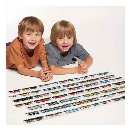 Jouets de train puzzle banane panda – mélangez et assortissez les trains 54 pièces.