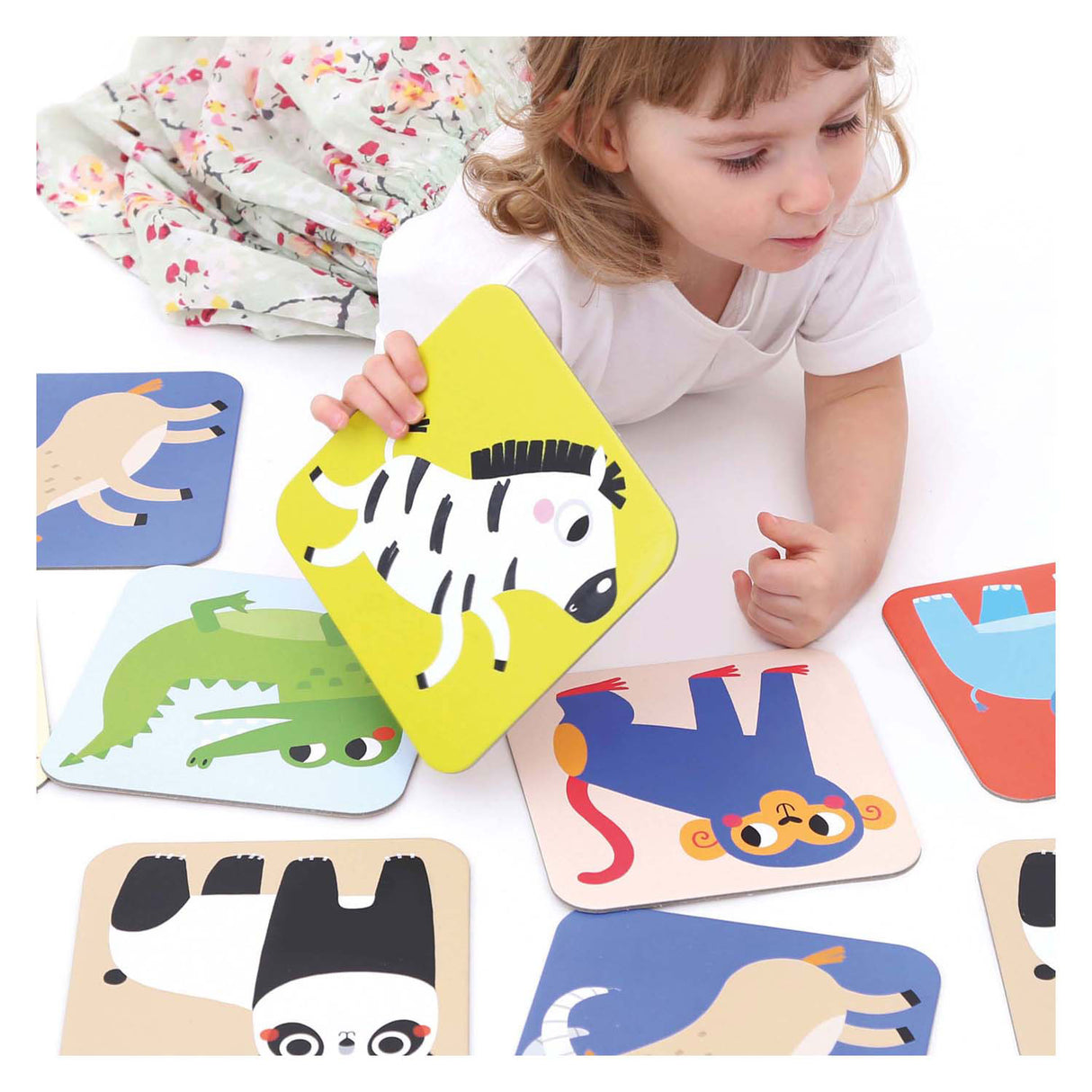 Panda banane - grand jeu de mémoire animaux sauvages - 24 pcs.