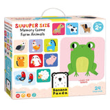 Panda banane - grand jeu de mémoire animaux de la ferme - 24 pcs.