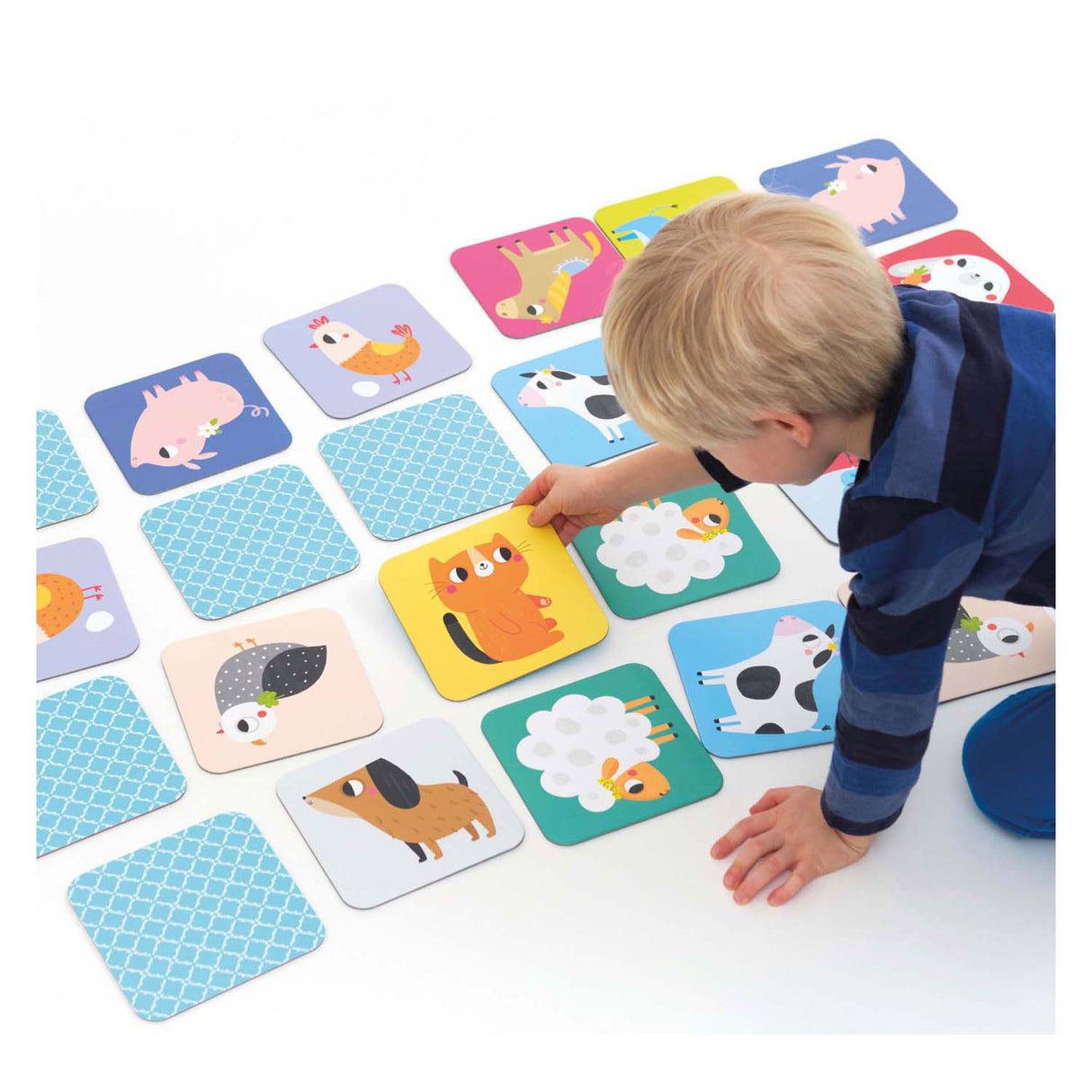 Panda banane - grand jeu de mémoire animaux de la ferme - 24 pcs.