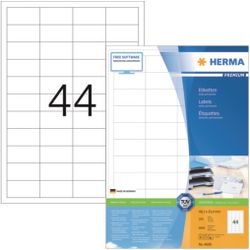 Sans marque herma prem. étiquettes 48,3x25,4 200 feuilles DIN A4 8800 pièces 4608