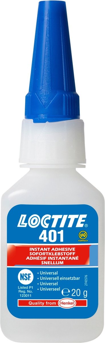 Super colle Loctite 401 20 grammes - transparente