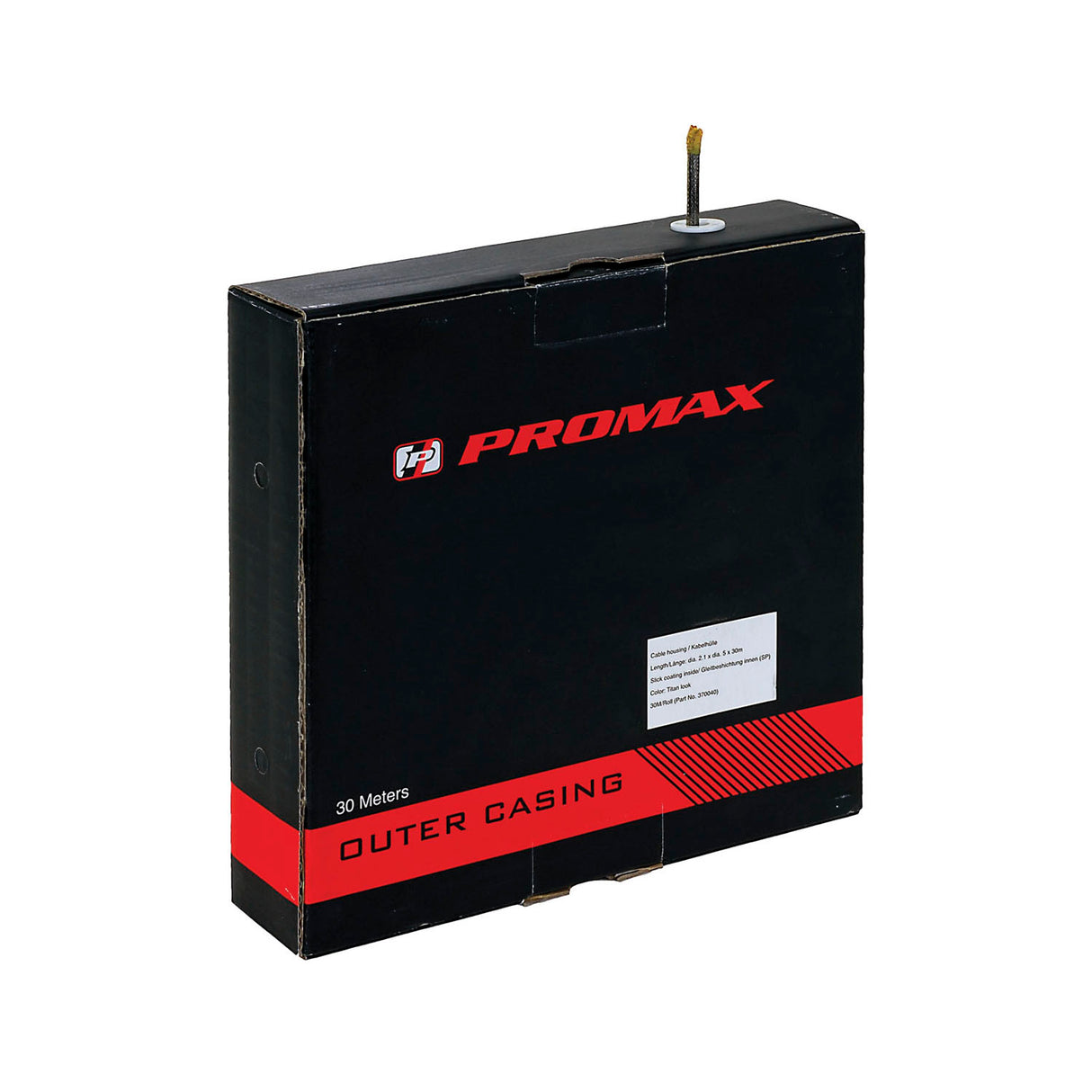 Pro max box câble extérieur engrenage ø5mm 30 mètres noir