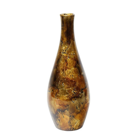 Idées 4 saisons vase éblouissant cuivre or ø13x35cm