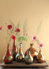 Idées 4 saisons vase éblouissant cuivre or ø13x35cm
