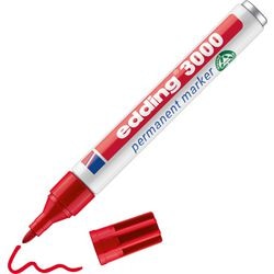 Marqueur permanent Edding 3000 (rouge)