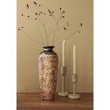 Idées 4 saisons vase éblouissant fleur marron ø15xh41cm