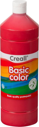 Peinture scolaire Creall rouge clair, 1 litre