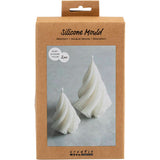Moule en silicone Creativ company, sapins de Noël, h: 8+11 cm, d 5+7 cm, 2 pièces 1 boîte
