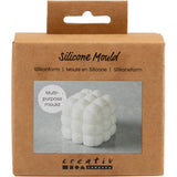 Moule en silicone Creativ company, carré avec bulles, h: 5 cm, l: 6 cm, p 6 cm, 1 pièce 1 boîte