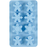 Moules en silicone Creativ company, cristaux de glace et homme à biscuits, h : 2,5 cm, l : 3 cm, l : 4,5 cm, 12,5 ml, 1 pièce