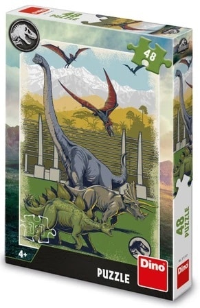 Puzzle Dinotoys - dinosaures du monde jurassique - 48 pièces