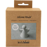Creativ company moules en silicone, ange :, h : 9,5 cm, l : 7 cm, transparent mat, 1 pièce 1 boîte
