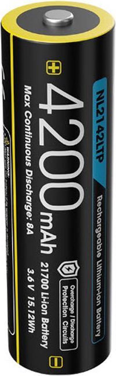 Nitecore nl2142ltp batterie li-ion rechargeable 21700 4200 mah