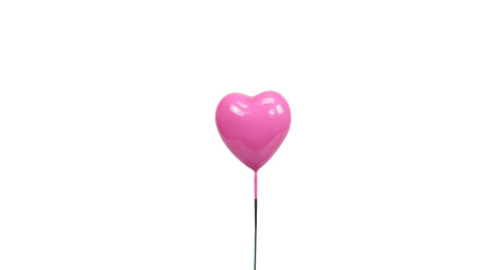 Pic pb. 48 styro hearts lacquer k pink 30x30 mm