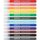 Berol colourfine, d 10 mm, largeur de trait 0,3-0,7 mm, différentes couleurs, 42 pièces 1 boîte
