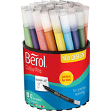 Berol colourfine, d 10 mm, largeur de trait 0,3-0,7 mm, différentes couleurs, 42 pièces 1 boîte
