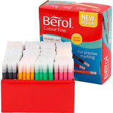 Berol colourfine, largeur de trait 0,3-0,7 mm, différentes couleurs, 288 pièces 1 boîte