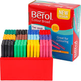 Marqueur Berol, épaisseur de trait 1-1,7 mm, différentes couleurs, 288 pièces 1 boîte