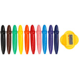 Crayons de cire Giotto, l: 7 cm, d 11 mm, 10 pièces 1 boîte