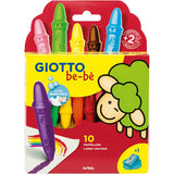 Crayons de cire Giotto, l: 7 cm, d 11 mm, 10 pièces 1 boîte