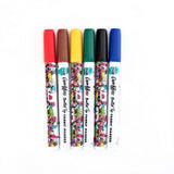 Tulip • marqueurs textiles graffiti arc-en-ciel 6 pcs.