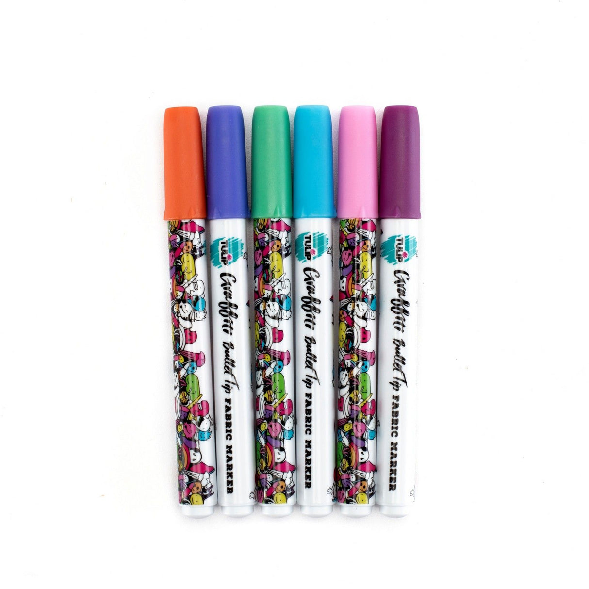 Tulip • marqueurs textiles graffiti brillants 6 pcs.