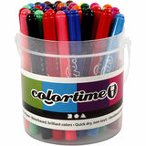 Seau avec 42 marqueurs jumbo, 12 couleurs
