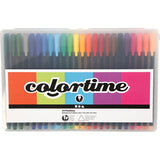 Feutres fins Colortime, épaisseur de trait 0,6-0,7 mm, différentes couleurs, 24 pièces, 1 boîte