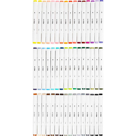 Stylo à dessin Creativ company, largeur de trait 1+8 mm, couleurs standards, 48 pièces 1 boîte