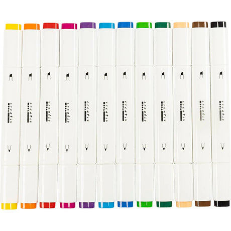 Société créative https : www.ccobby.nl marqueur de dessin-épaisseur de ligne-1-8-mm-standard-colours-12-piece-1-box