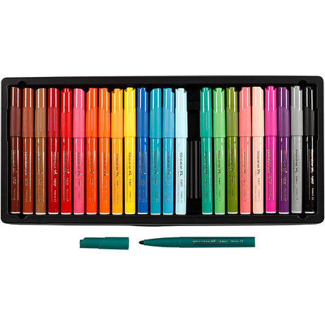 Marqueurs de couleur Bic Visa Color, largeur de trait 3 mm, différentes couleurs, 24 pièces 1 boîte