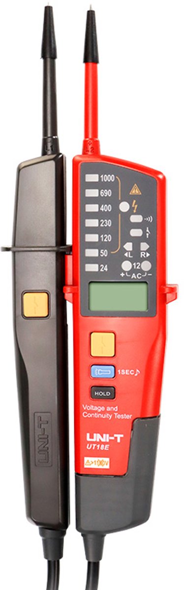 Uni-t UT18e multimètre duspol voltmètre 6 à 1000v ac dc