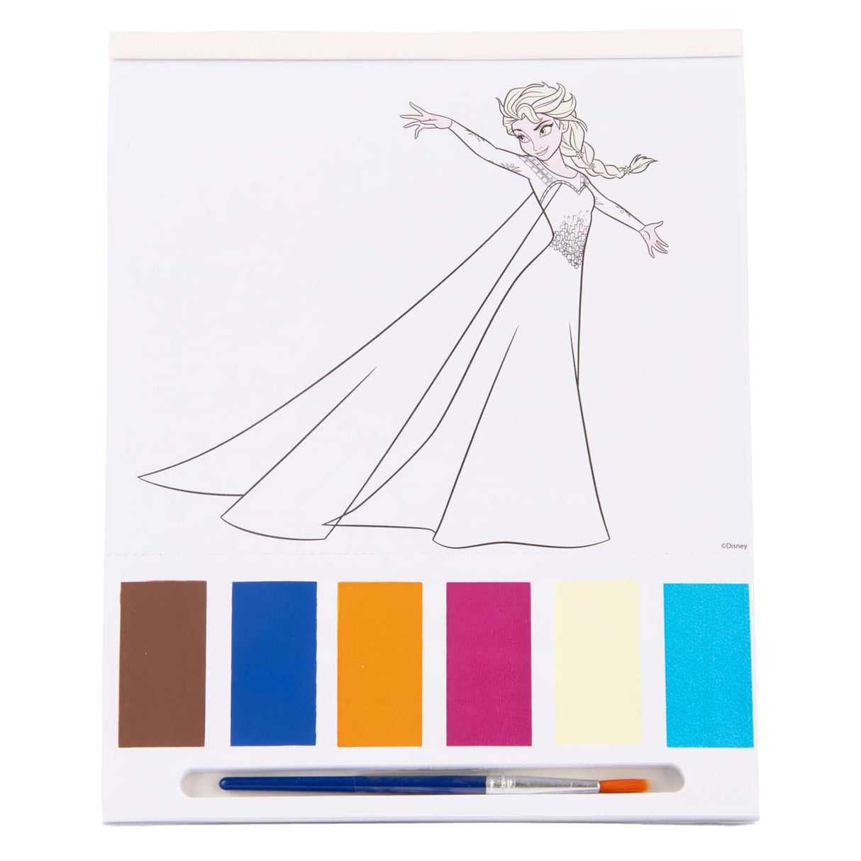 Sambro disney frozen kleuren met water kleurblok, 27dlg.