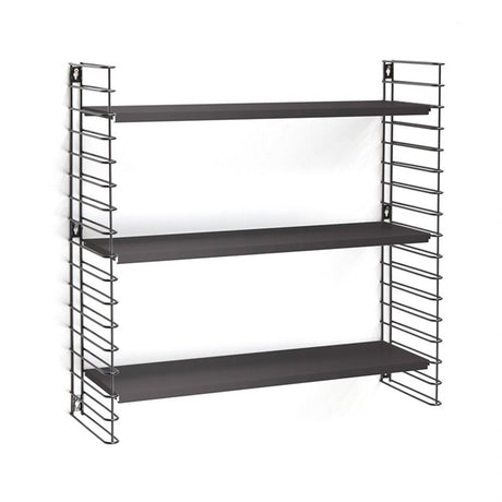 Bibliothèque Tomado rétro noir 70x21x68cm
