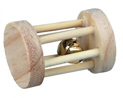Rouleau de jeu en bois Trixie avec clochette