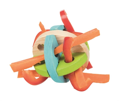 Trixie boule de jeu et snack en bois