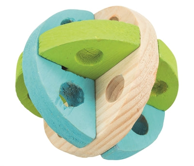 Trixie boule de jeu et snack en bois