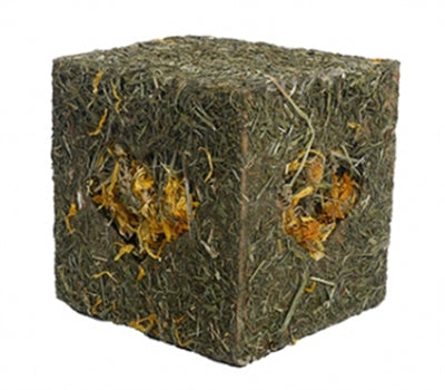 Cube à ronger en bois de rose J'aime le foin