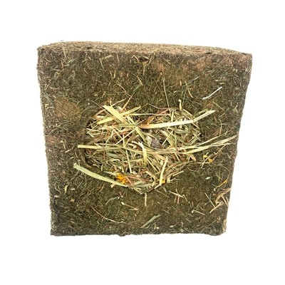 Cube à mâcher en bois de rose naturel I Love Hay