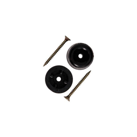 Mack 1069023 - deurstop rubber + schroef zwart 30 x 35 mm 2 st pcs | 6 stuks