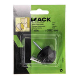 Mack 1069032 - deurstop cilindermodel zwart ø 30h25 mm 1 st pc | 6 stuks